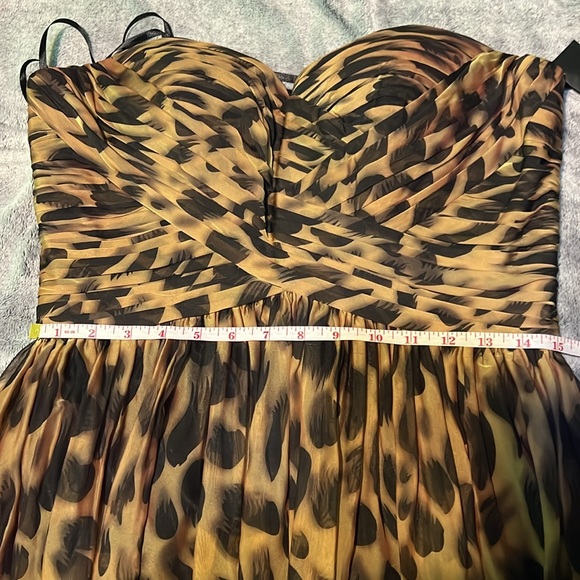 La Femme animal print gorgeous gown - Picture 6 of 7